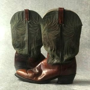Long haul Mens Leather Cowboy Boots